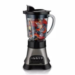 Hamilton Beach Wave Crusher 700W Blender with 40 oz. Jar and 20 oz. Travel Jar, Gray thumbnail 1