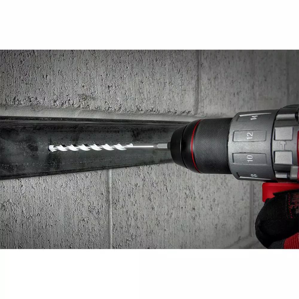 Milwaukee SHOCKWAVE 3/8 in. Carbide Multi-Material Drill Bit, 1/4 in. Hex Shank