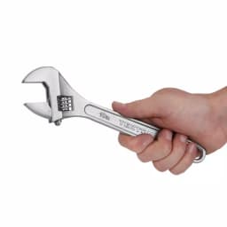 TEKTON 10 in. Adjustable Wrench, Carbon Steel with Satin Chrome Finish thumbnail 7
