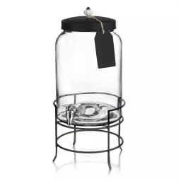 Style Setter Franklin 3 Gallon Glass Beverage Dispenser with Stand and Lid thumbnail 2