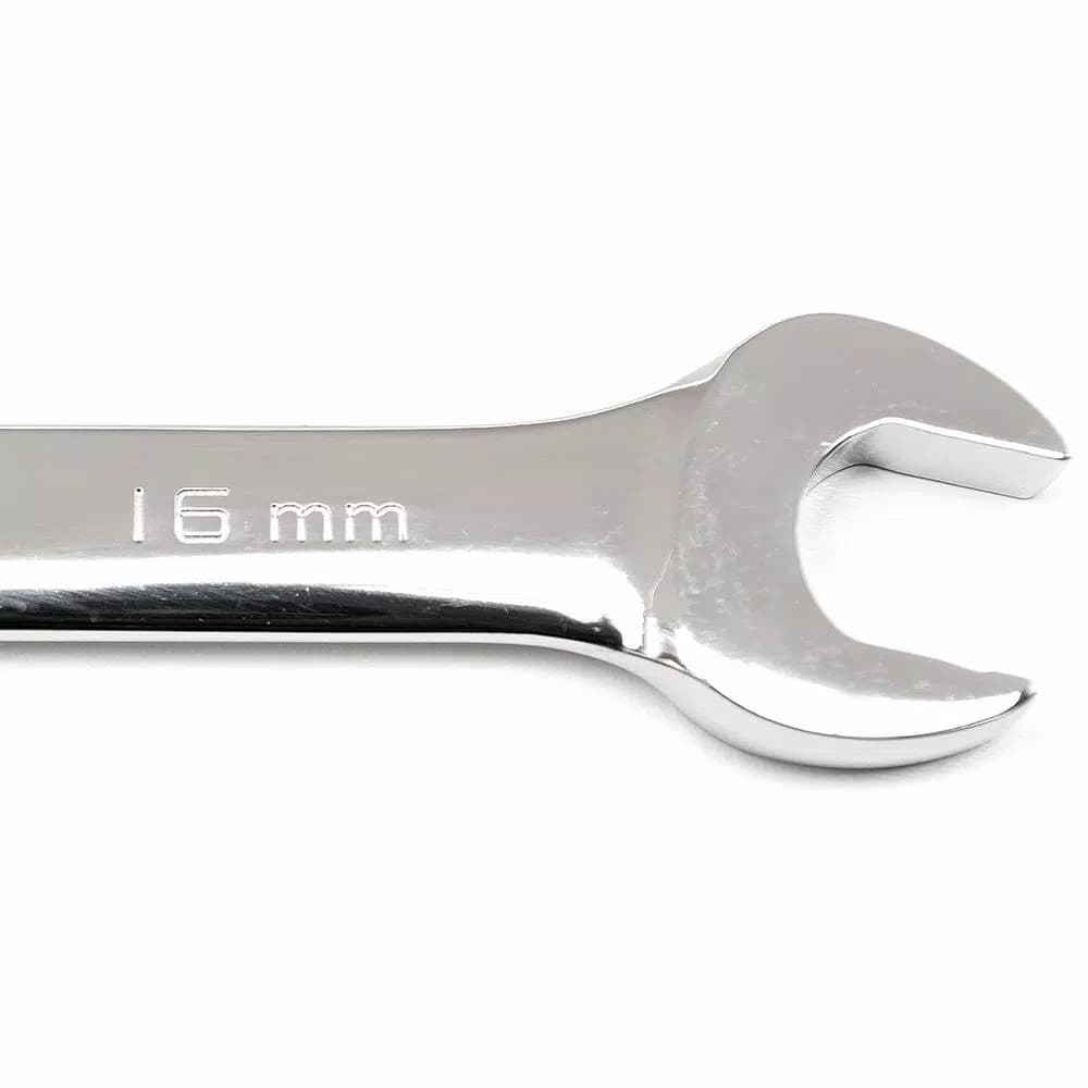 GEARWRENCH 12-Piece Metric Flex-Head Ratcheting Combination Wrench Set with Roll Pouch