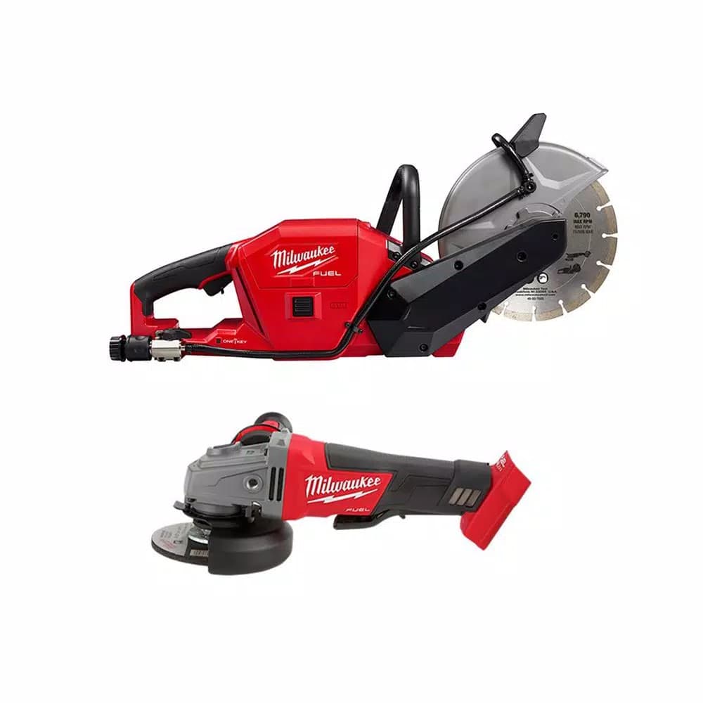 Milwaukee M18 FUEL 9 in. Cordless Cut Off Saw & 4-1/2 in. Grinder 2-Tool Combo Kit