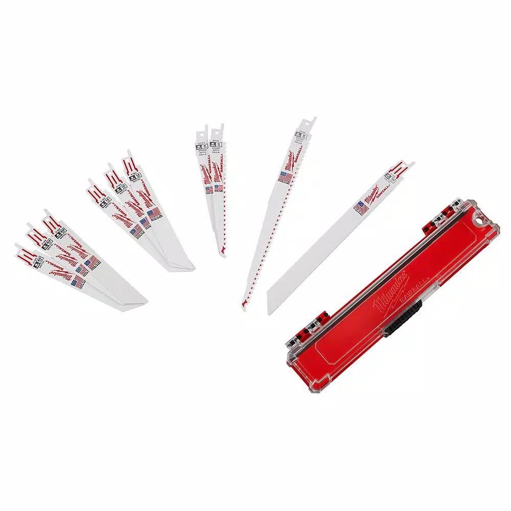 Milwaukee 15-Piece Reciprocating Saw Blade Set with AX Blades for Wood and Metal