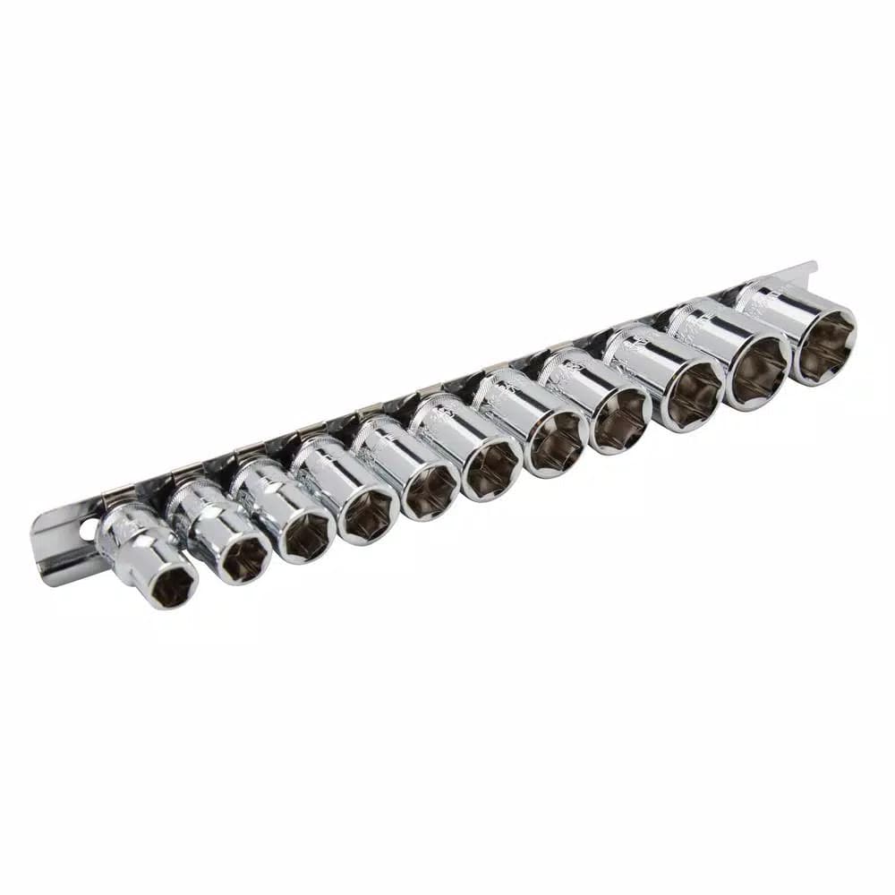 Steelman 11-Piece 3/8 in. Drive Metric 6-Point Chrome Socket Set