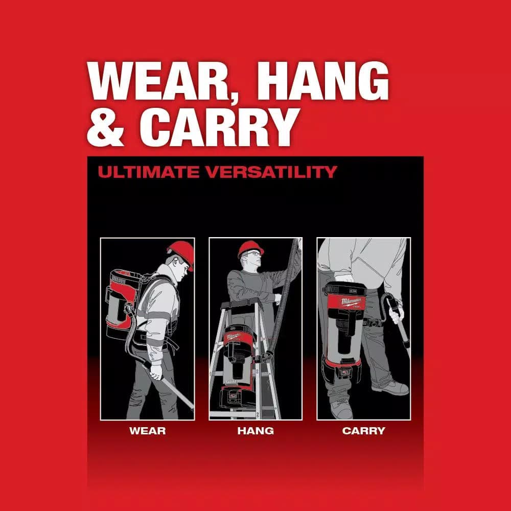 Milwaukee M18 FUEL 18V Lithium-Ion Brushless 1 Gal. 3-in-1 Cordless Backpack Vacuum (Tool-Only)
