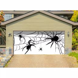 My Door Decor 7 ft. x 16 ft. Spiders Halloween Garage Door Banner Mural thumbnail 2