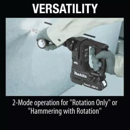 Makita 18V LXT Sub-Compact Brushless SDS-PLUS Rotary Hammer Kit with 2.0 Ah Battery & 65 Pc. Accessory Set thumbnail 10