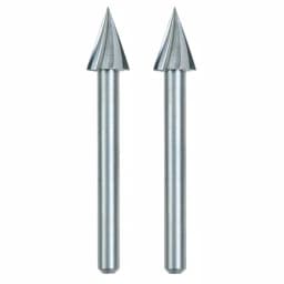Dremel 1/4 in. Rotary Tool Pointed Triangle High Speed Cutter Bit for Wood, Plastic & Soft Metal (2-Pack) thumbnail 4