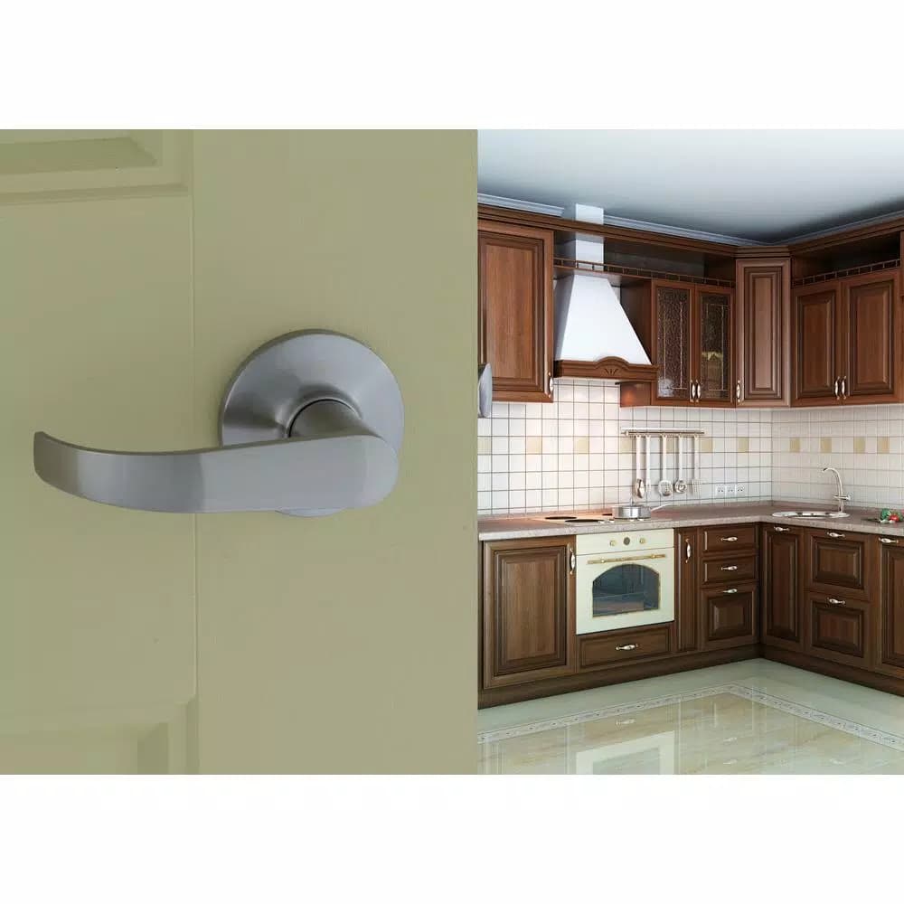 Copper Creek Satin Stainless Steel Passage Door Lever - Interior/Exterior