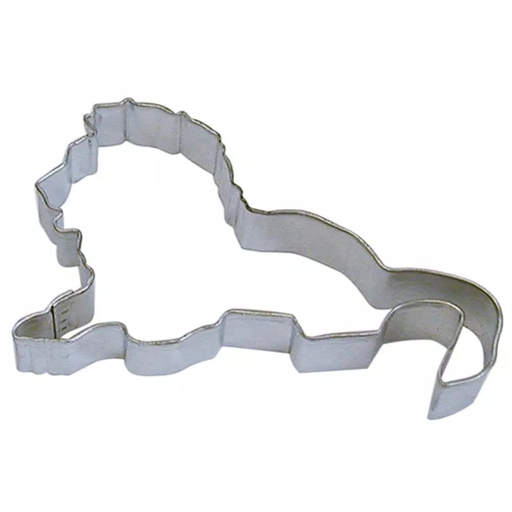 CybrTrayd-R&M 12-Piece Lion Tinplated Steel Cookie Cutter Set with Recipe