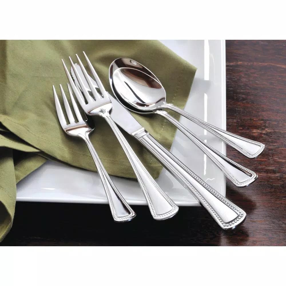 Oneida Needlepoint 18/8 Stainless Steel Tablespoons/Serving Spoons, Set of 12