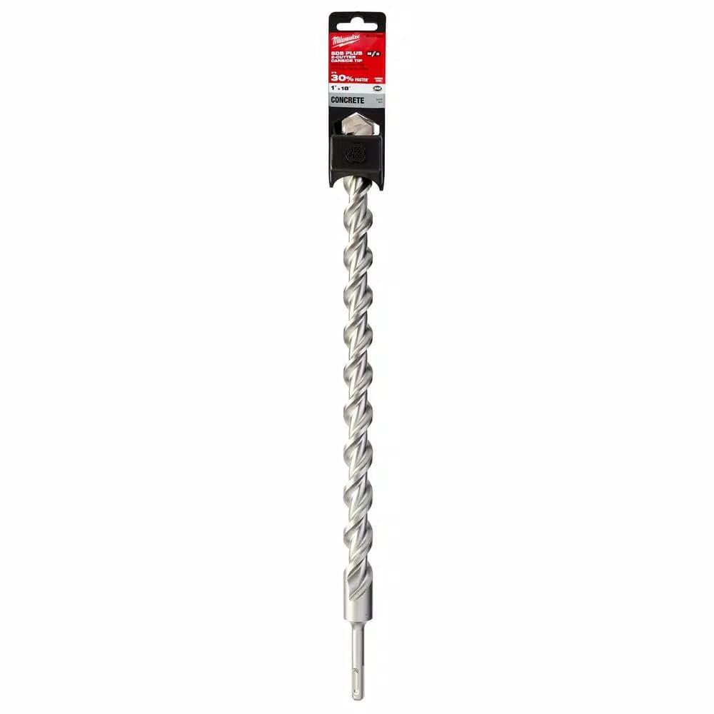 Milwaukee M/2 1 in. x 18 in. 2-Cutter SDS-Plus Carbide Hammer Drill Bit