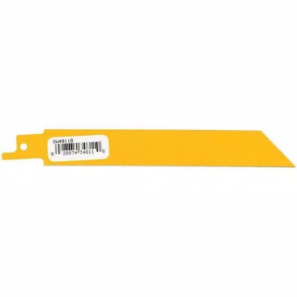 DEWALT 6 in. 18 TPI Bi-Metal Straight Back Reciprocating Saw Blade (5-Pack)