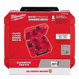 Milwaukee BIG HAWG Carbide Hole Saw Kit, 8-Piece Multi-Material Set thumbnail 7