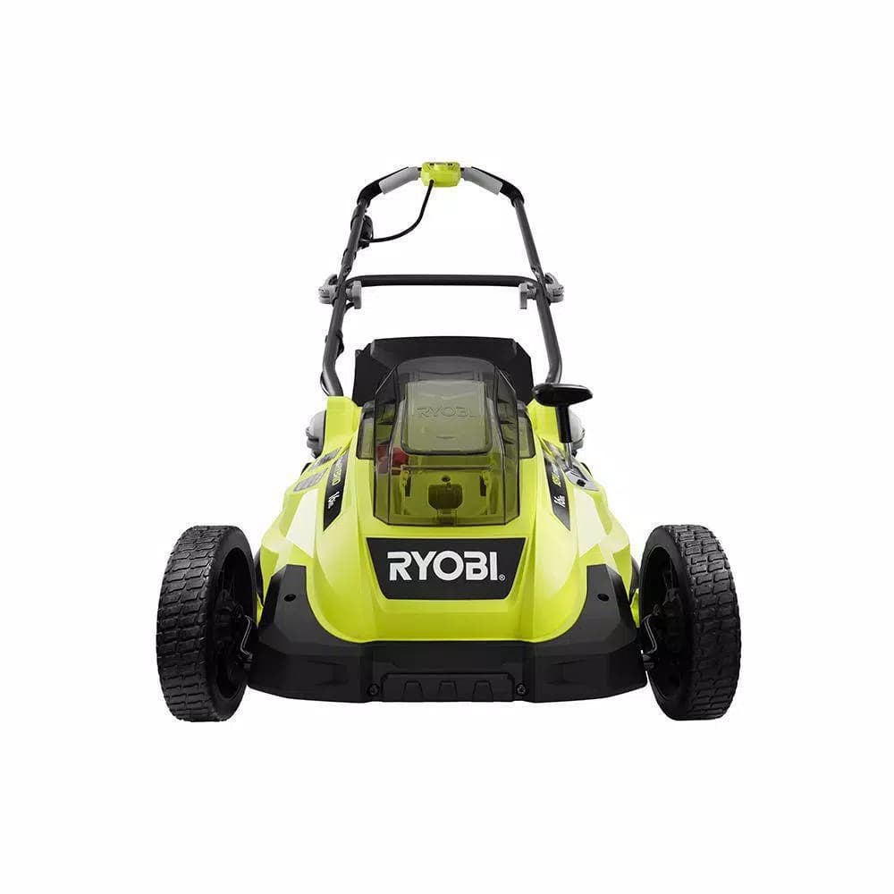 RYOBI 16 in. ONE+ 18V Lithium-Ion Hybrid Walk Behind Push Lawn Mower with (2) 4.0 Ah Batteries and Charger