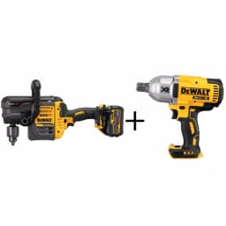 DEWALT FLEXVOLT 60V MAX Brushless 1/2 in. Stud & Joist Drill Kit with (2) 6.0Ah Batteries & Bonus Impact Wrench thumbnail 1