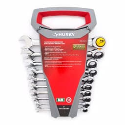 Husky 10-Piece Metric Ratcheting Combination Wrench Set thumbnail 2