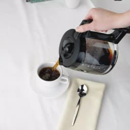 Hamilton Beach 12-Cup Programmable Drip Coffee Maker with Bold Brew Setting, Black and Stainless Steel thumbnail 4