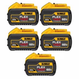 DEWALT FLEXVOLT 12.0 Ah Lithium-Ion Battery 5-Pack (20V/60V/120V MAX) thumbnail 1