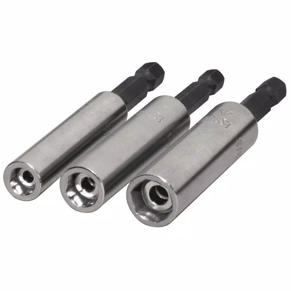 Klein Tools 3-Piece Hollow Shaft Magnetic Nut Driver Set, 1/4 in. Hex Quick Connect, Impact Rated