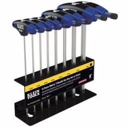 Klein Tools Journeyman 6 in. Metric T-Handle Hex Key Set with Stand, 8-Piece thumbnail 1