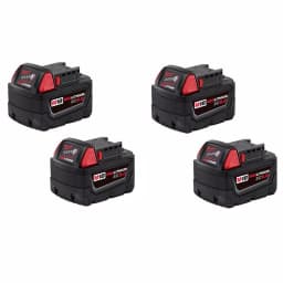 Milwaukee M18 REDLITHIUM XC 5.0 Ah 18V Lithium-Ion Battery Pack, 4-Pack thumbnail 1