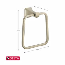 Delta Tesla Polished Nickel Hand Towel Ring thumbnail 3