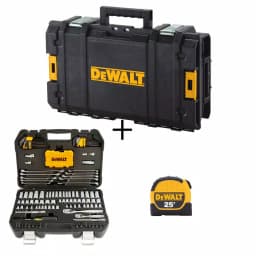 DEWALT 142-Piece Mechanics Tool Set with TOUGHSYSTEM 22 in. Tool Box & 25 ft. Tape Measure thumbnail 1