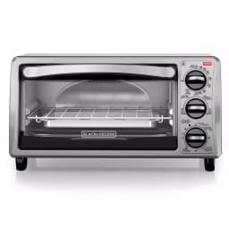 BLACK+DECKER 4-Slice Stainless Steel Toaster Oven with EvenToast Technology thumbnail 1