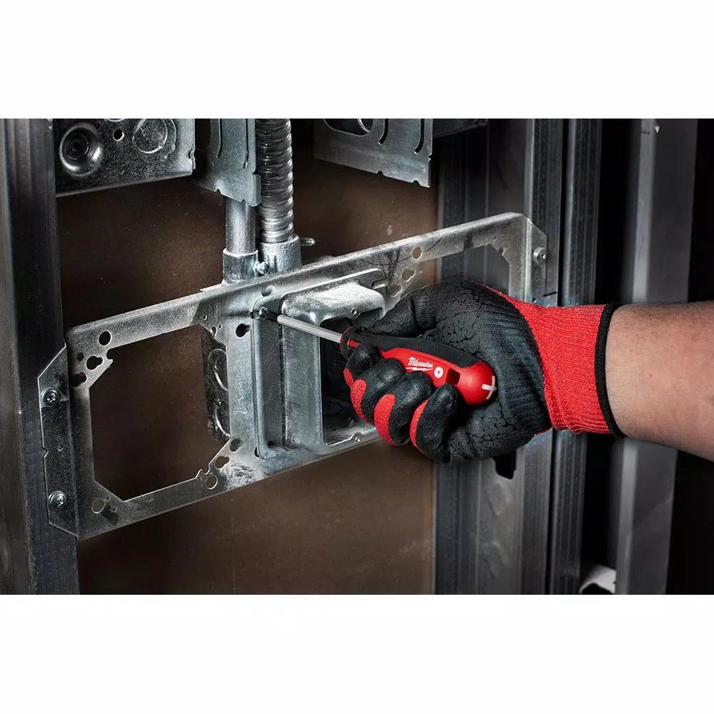 Milwaukee 6-Piece Screwdriver Set with 25 ft. Compact Auto-Lock Tape Measure