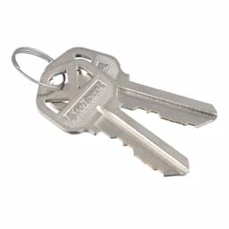 Kwikset Belleview Double Cylinder Handleset, Satin Nickel, Exterior Pack with SmartKey Security thumbnail 3