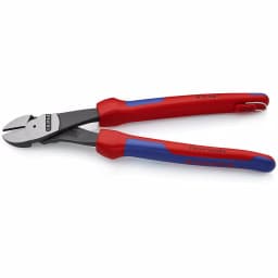 KNIPEX 10 in. Angled High Leverage Diagonal Cutters with Tether Attachment thumbnail 2