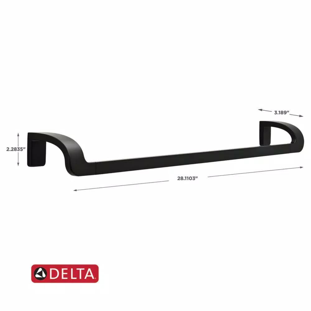 Delta Annalisa 24 in. Single Towel Bar, Matte Black