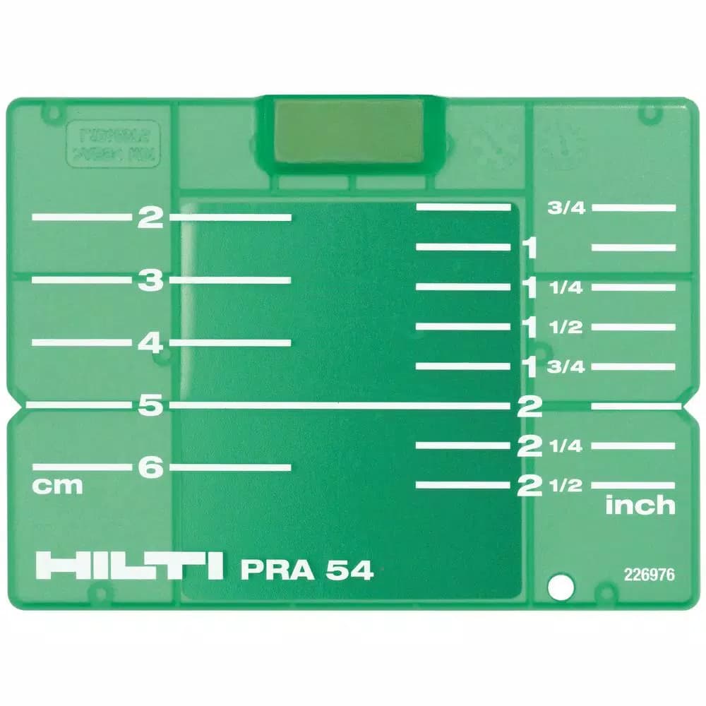 Hilti PM 40-MG Multi-Line Green Laser Level Kit with Battery, Charger, and Target Plate