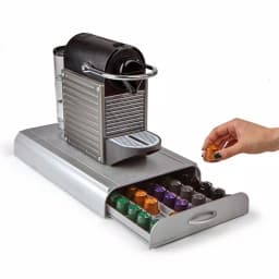 Mind Reader Anchor Nespresso Capsule Storage Drawer, Silver 50-Capacity Espresso Pod Organizer thumbnail 2