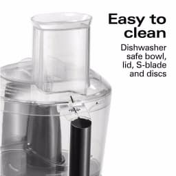 Hamilton Beach Chef Prep 10-Cup Food Processor, 525-Watt, 2-Speed with Pulse, Black thumbnail 2