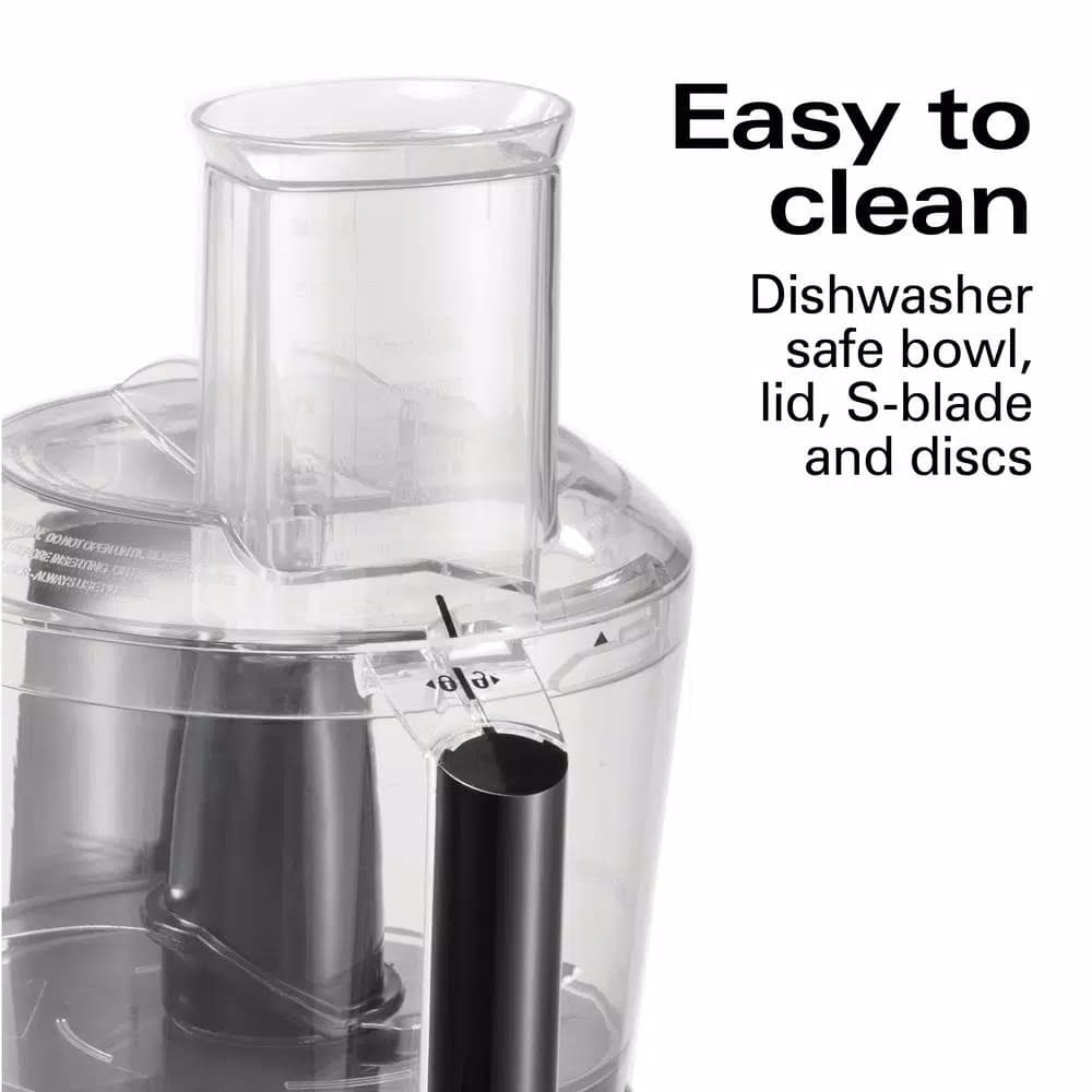Hamilton Beach Chef Prep 10-Cup Food Processor, 525-Watt, 2-Speed with Pulse, Black