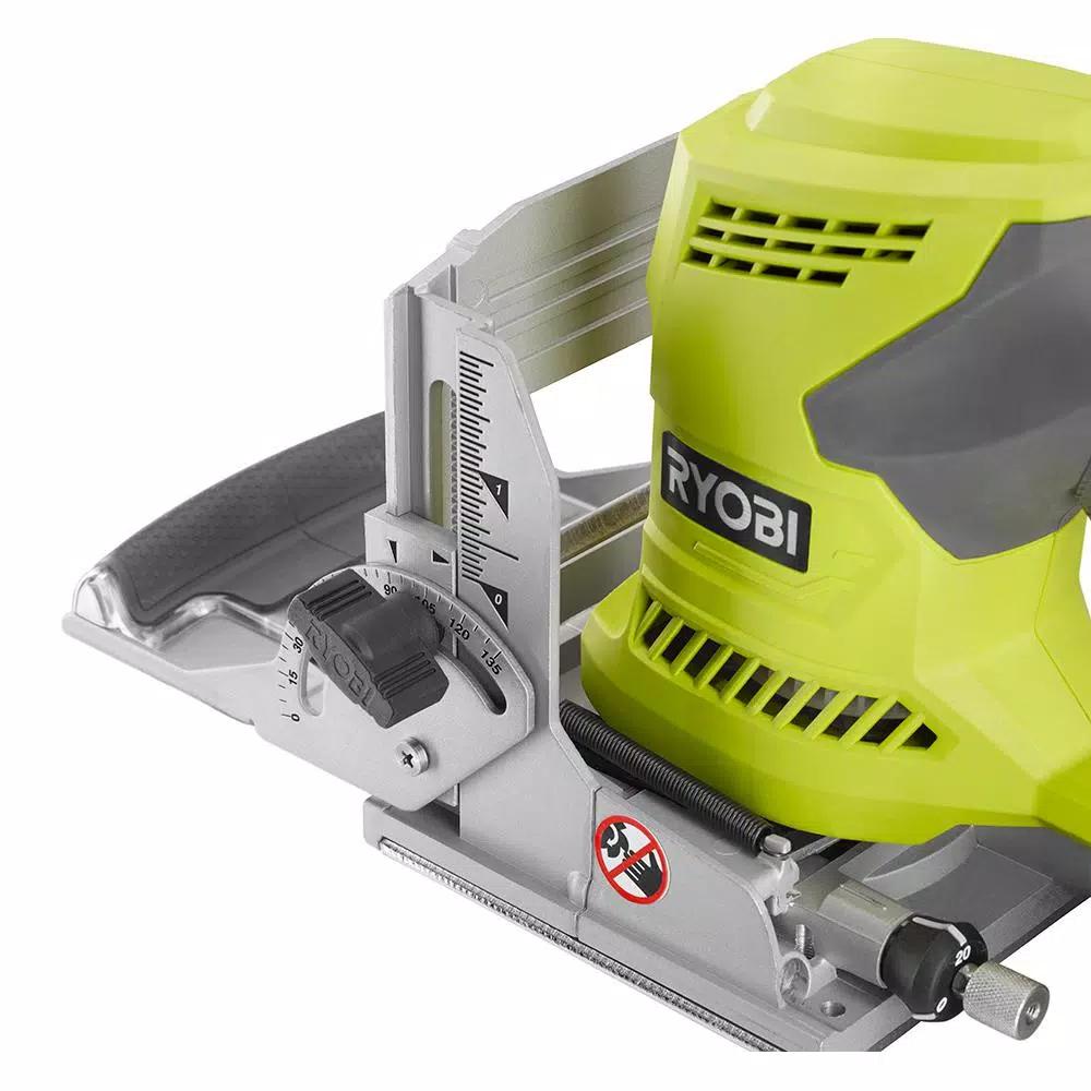 RYOBI 6 Amp Corded Biscuit Joiner Kit with Dust Collection Bag