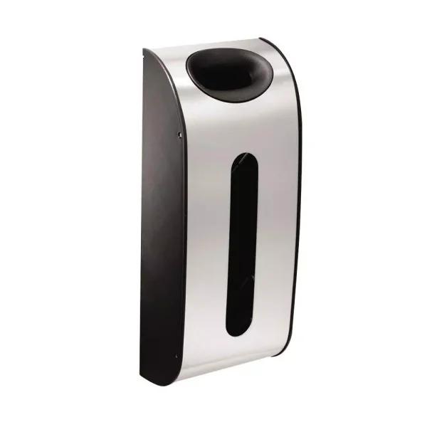 simplehuman Wall Mount Grocery Bag Holder, Brushed Stainless Steel