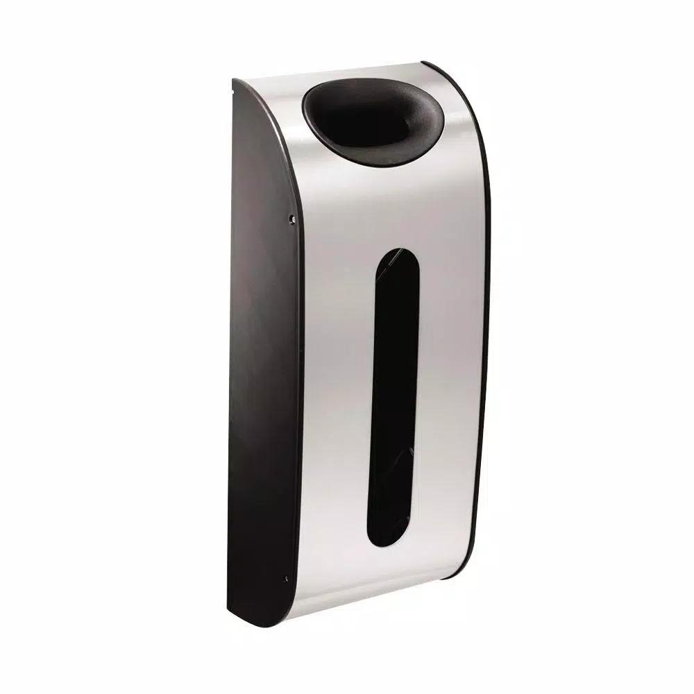 simplehuman Wall Mount Grocery Bag Holder, Brushed Stainless Steel