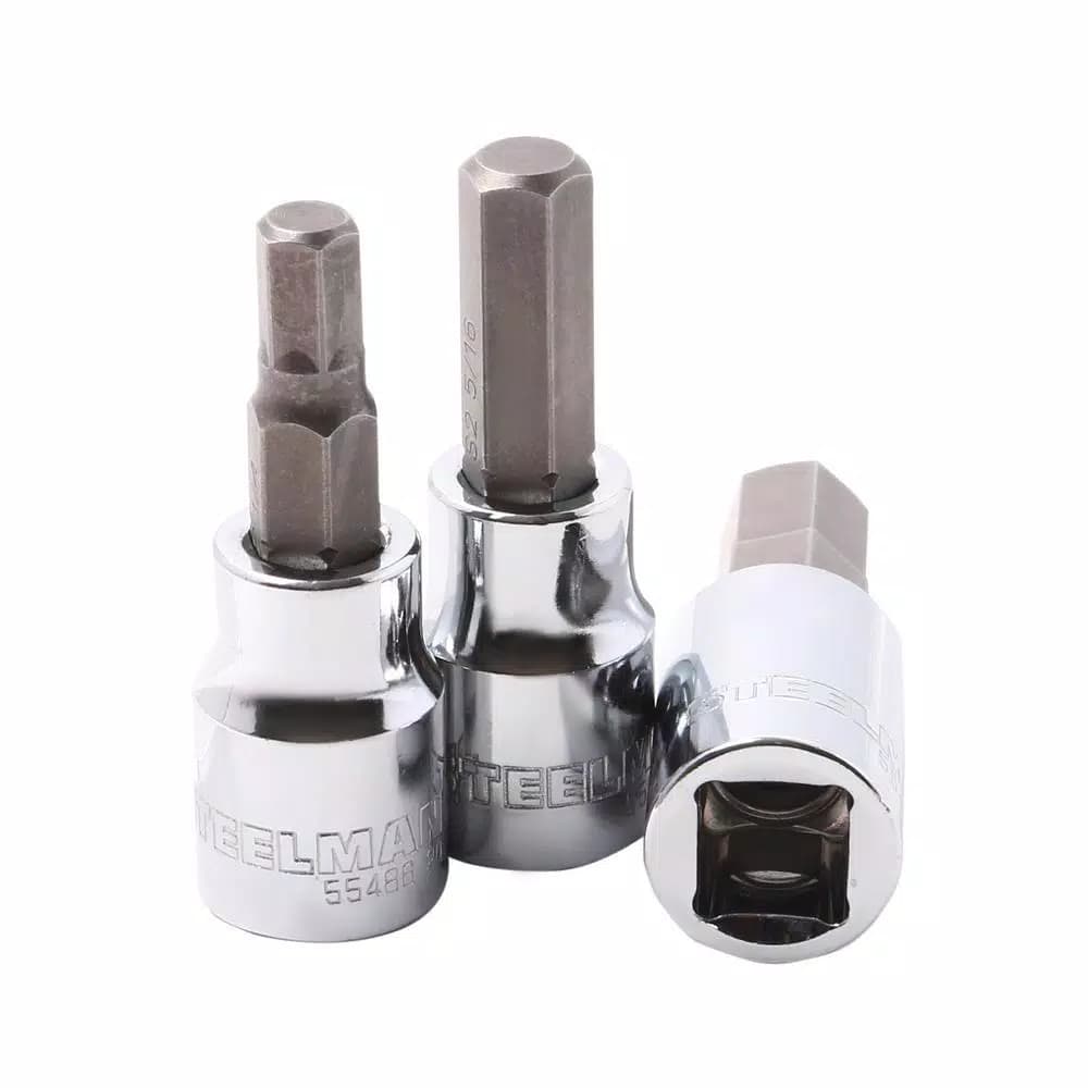 Steelman 7-Piece 3/8 in. Drive SAE Hex Bit Socket Set