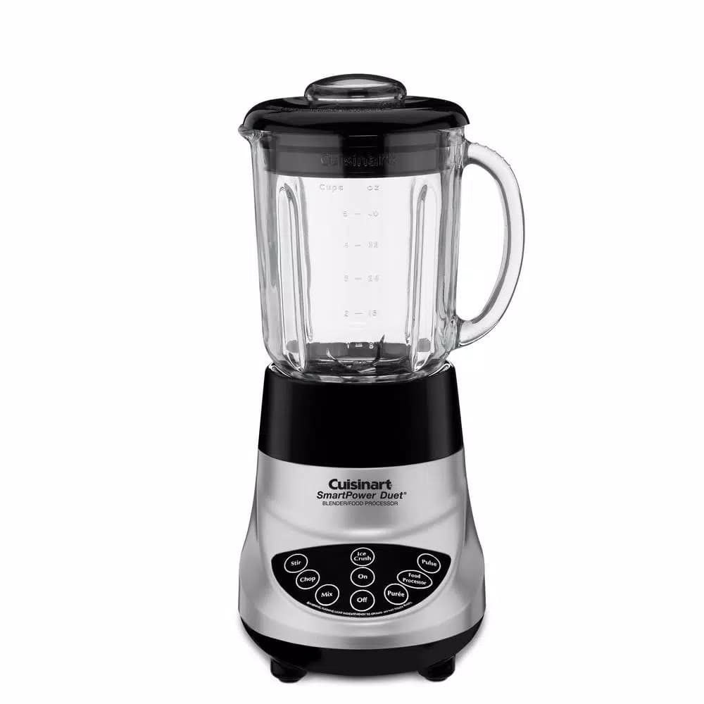 Cuisinart SmartPower Duet 7-Speed Blender and 3-Cup Food Processor, Brushed Chrome
