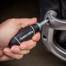 Husky 46-Piece Stubby Ratchet and Socket Set with 1/4 in. and 3/8 in. Dual Drive Ratchet thumbnail 9