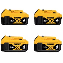 DEWALT 20V MAX XR 4.0 Ah Lithium-Ion Battery Pack, 4-Pack thumbnail 1