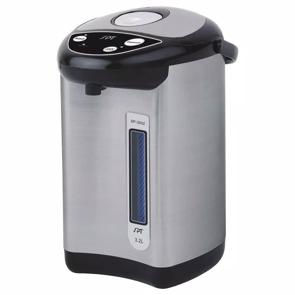 Unbranded SPT 13.5-Cup Stainless Steel Electric Kettle and Hot Water Dispenser