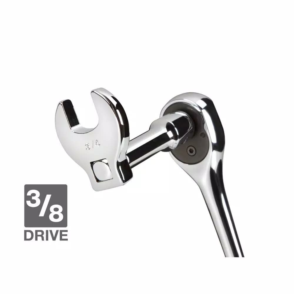 TEKTON 10-Piece 3/8 in. Drive Crowfoot Wrench Set, SAE (3/8 in. to 1 in.)