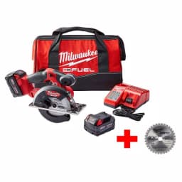 Milwaukee M18 FUEL 5-3/8 in. Metal Circular Saw Kit with 2 XC5.0 Batteries & Extra Blade thumbnail 1