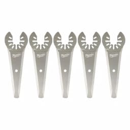 Milwaukee OPEN-LOK 3 in. Stainless Steel Tapered Sealant Cutting Oscillating Multi-Tool Blade, 5-Piece thumbnail 5