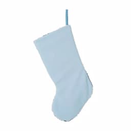 Glitzhome 19 in. 3D Jellyfish Hooked Christmas Stocking, Blue and White Beach Theme thumbnail 5