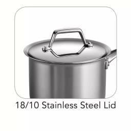Tramontina Gourmet Prima 2 Qt. Stainless Steel Sauce Pan with Lid, Tri-Ply Base, Induction Compatible thumbnail 4